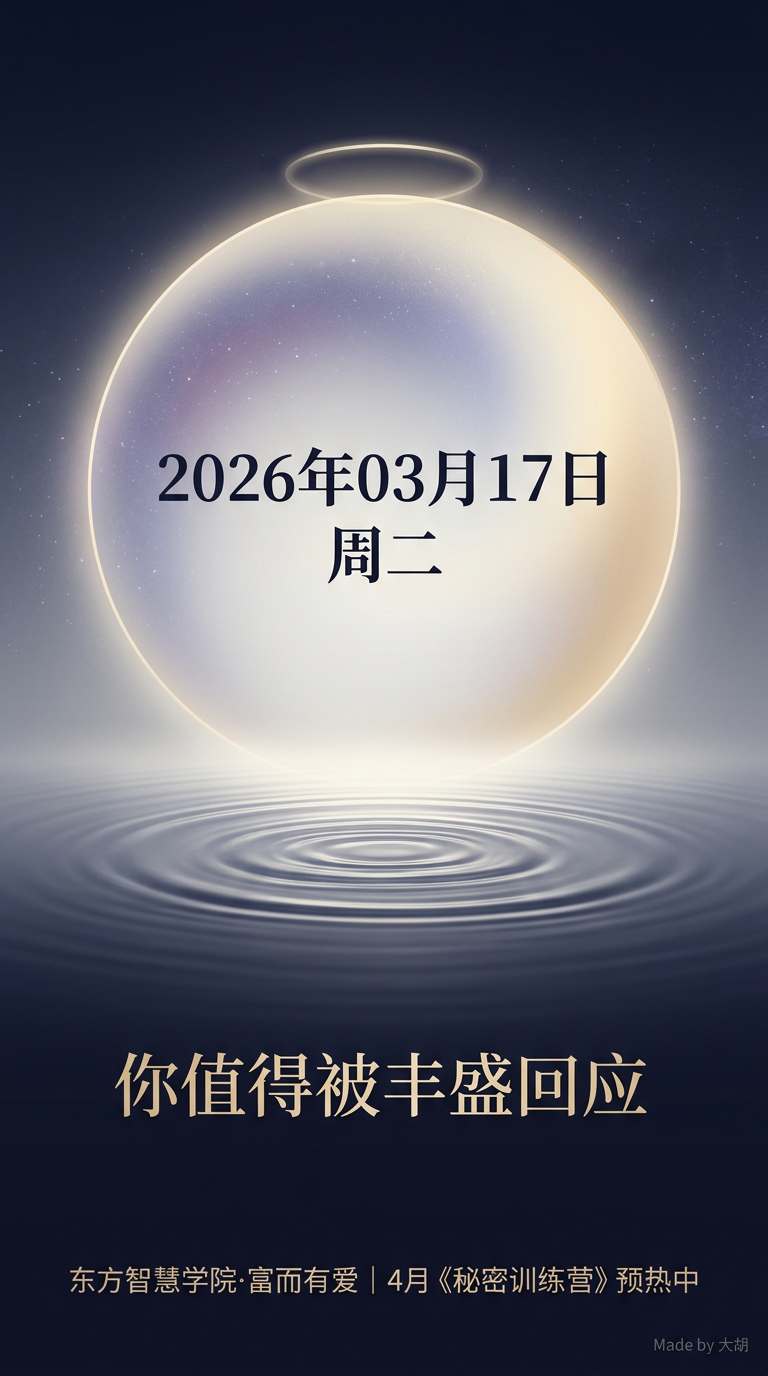 你值得被丰盛回应