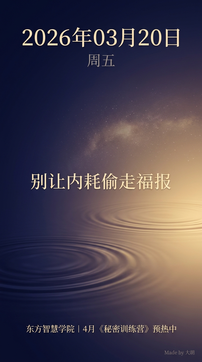 别让内耗偷走福报