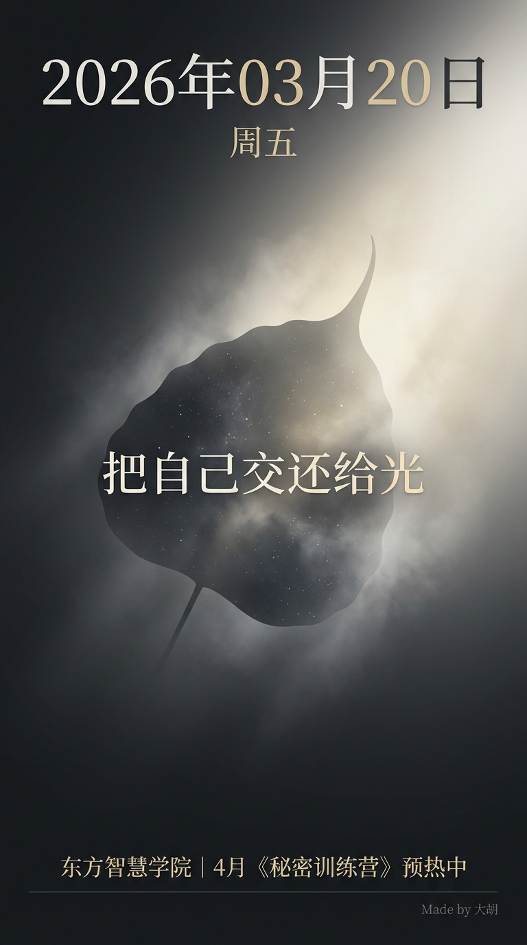 把自己交还给光