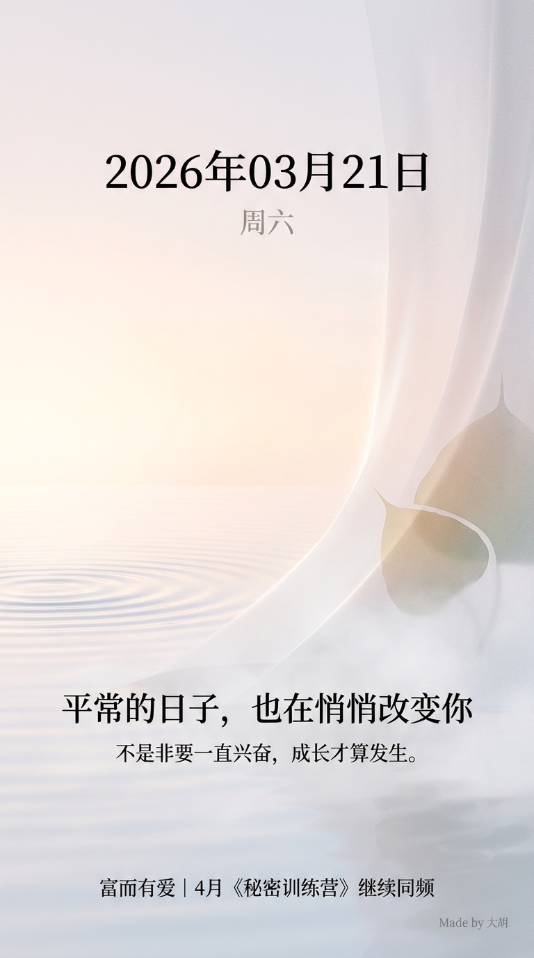 平常的日子，也在悄悄改变你