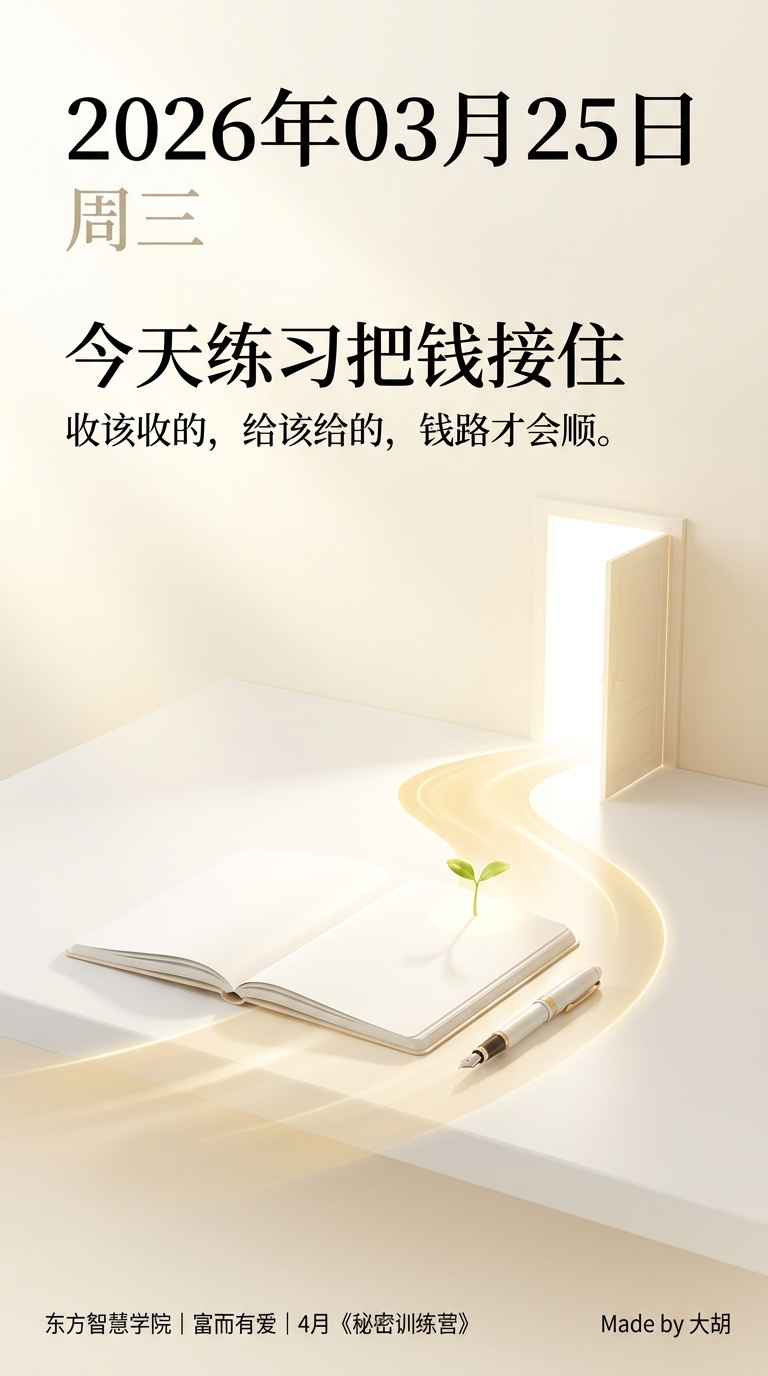 今天练习把钱接住