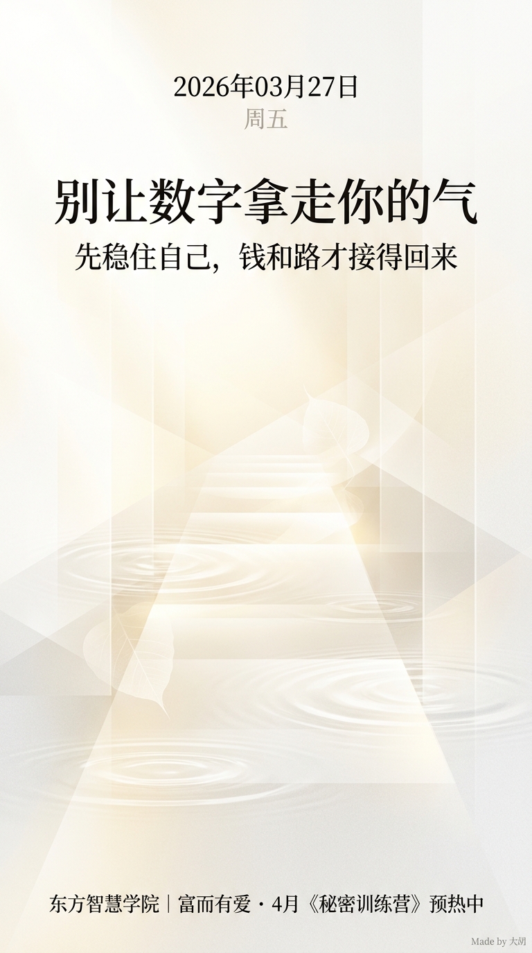 别让数字拿走你的气