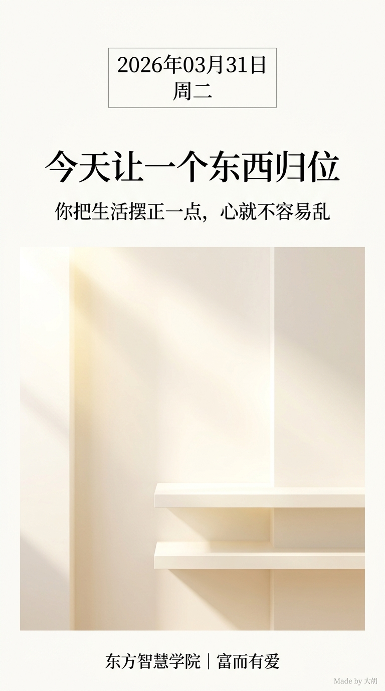 今天让一个东西归位