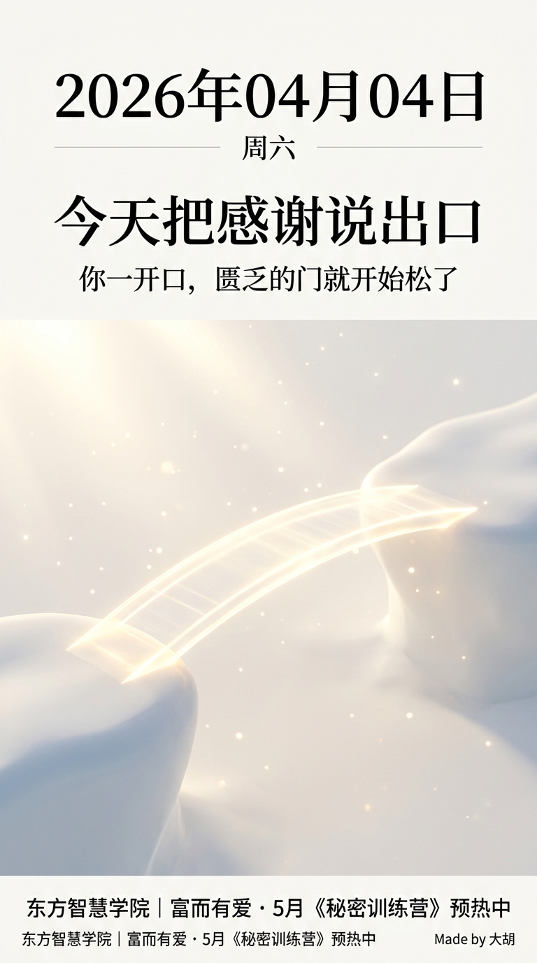 今天把感谢说出口