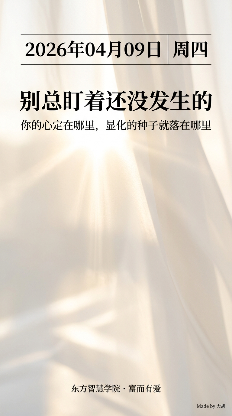 别总盯着还没发生的