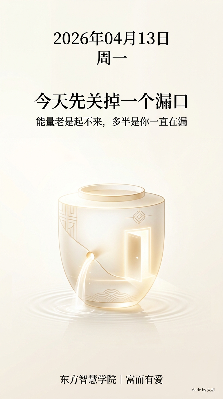 今天先关掉一个漏口