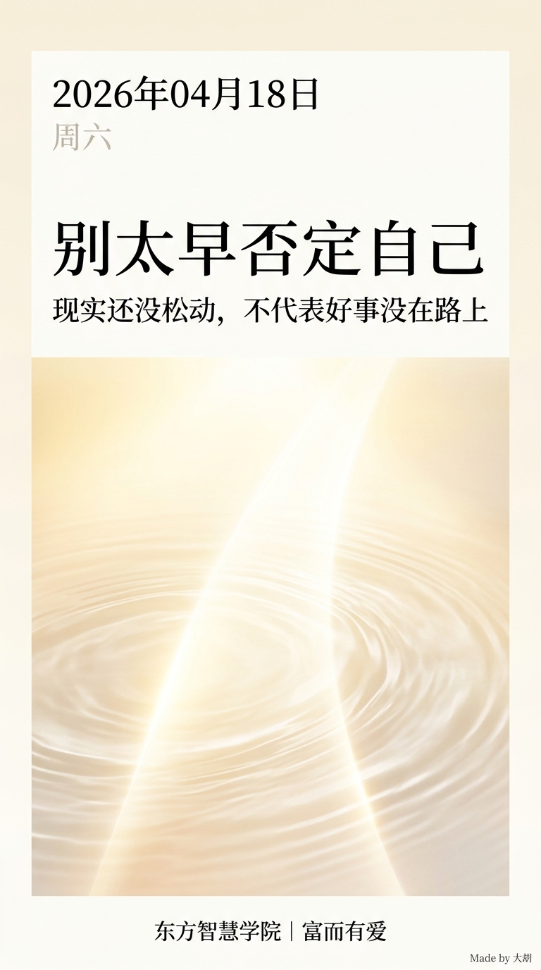 别太早否定自己