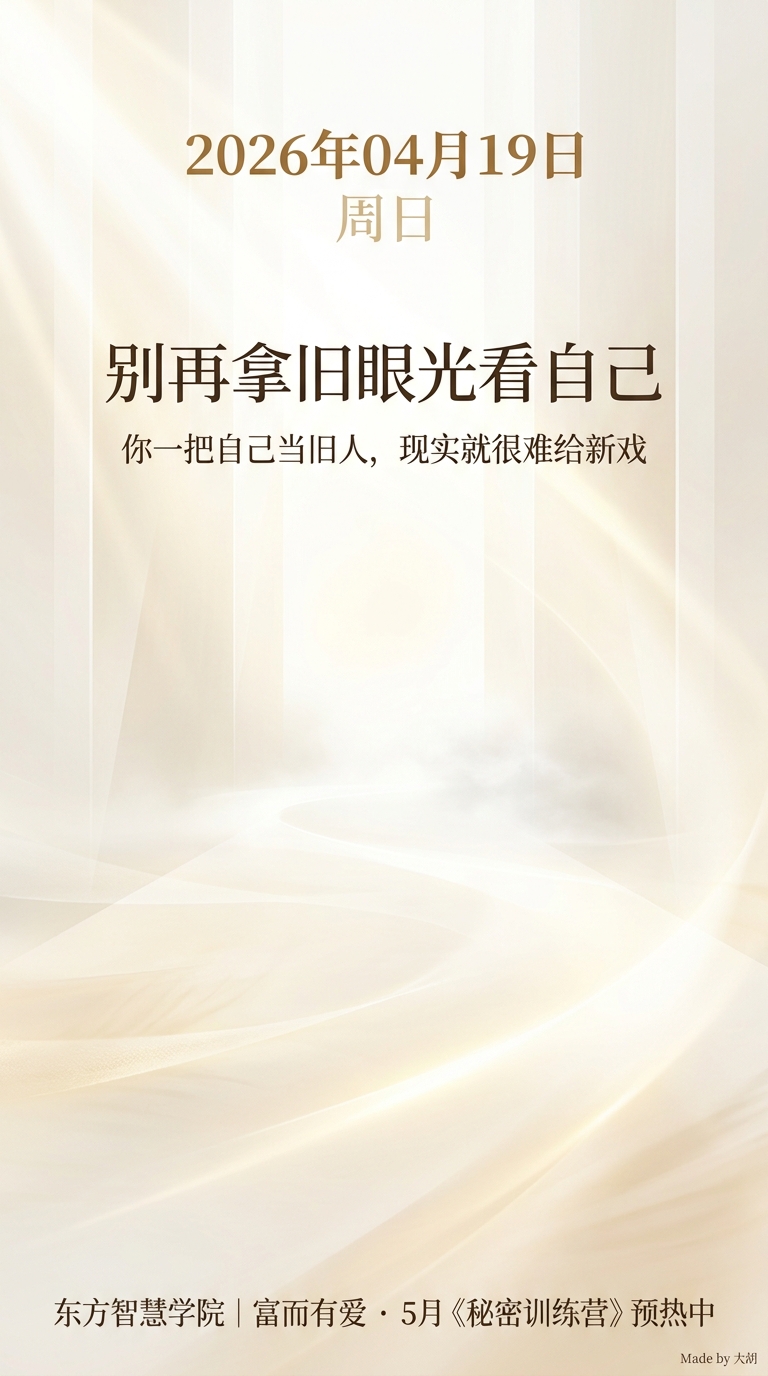 别再拿旧眼光看自己