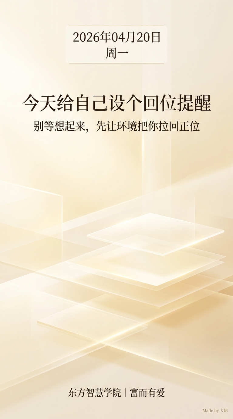 今天给自己设个回位提醒