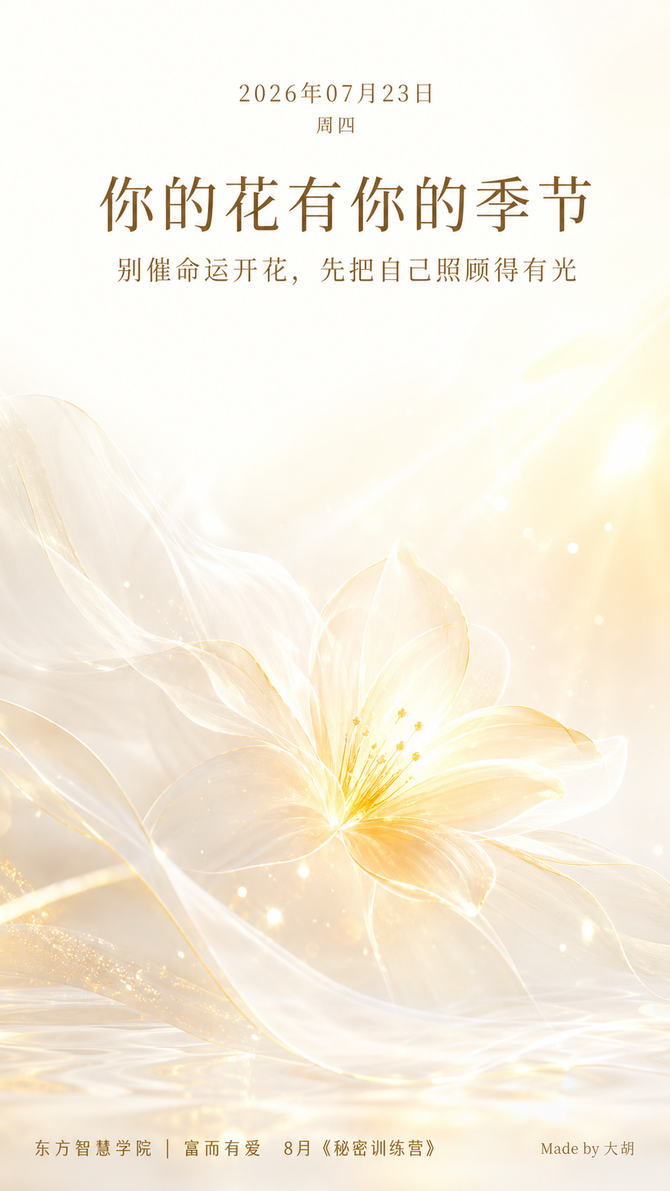 你的花有你的季节