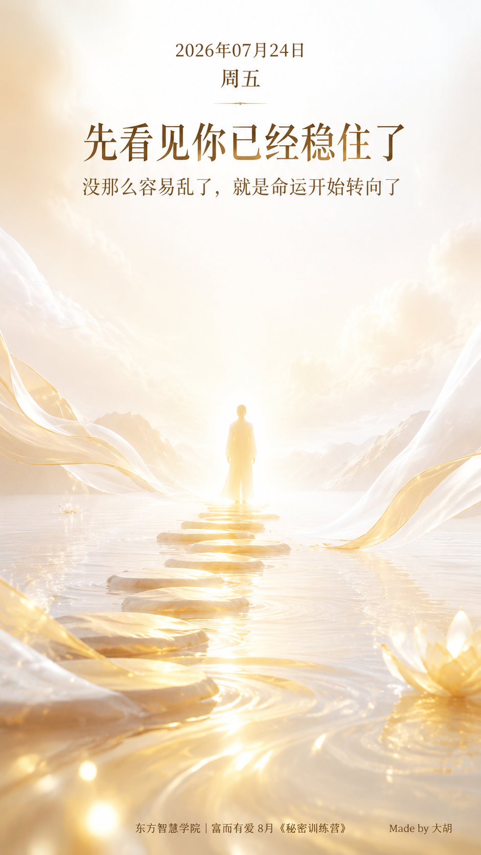 先看见你已经稳住了