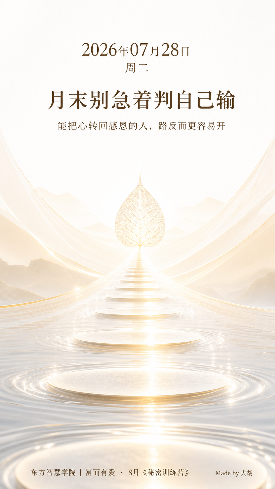 月末别急着判自己输