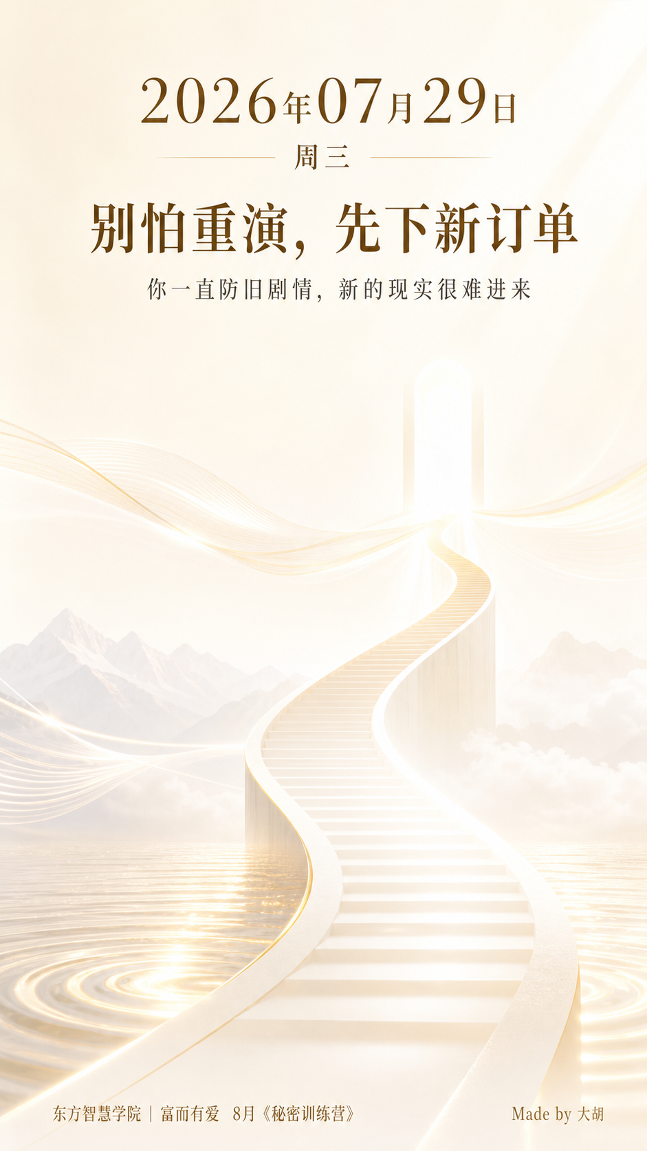 别怕重演，先下新订单