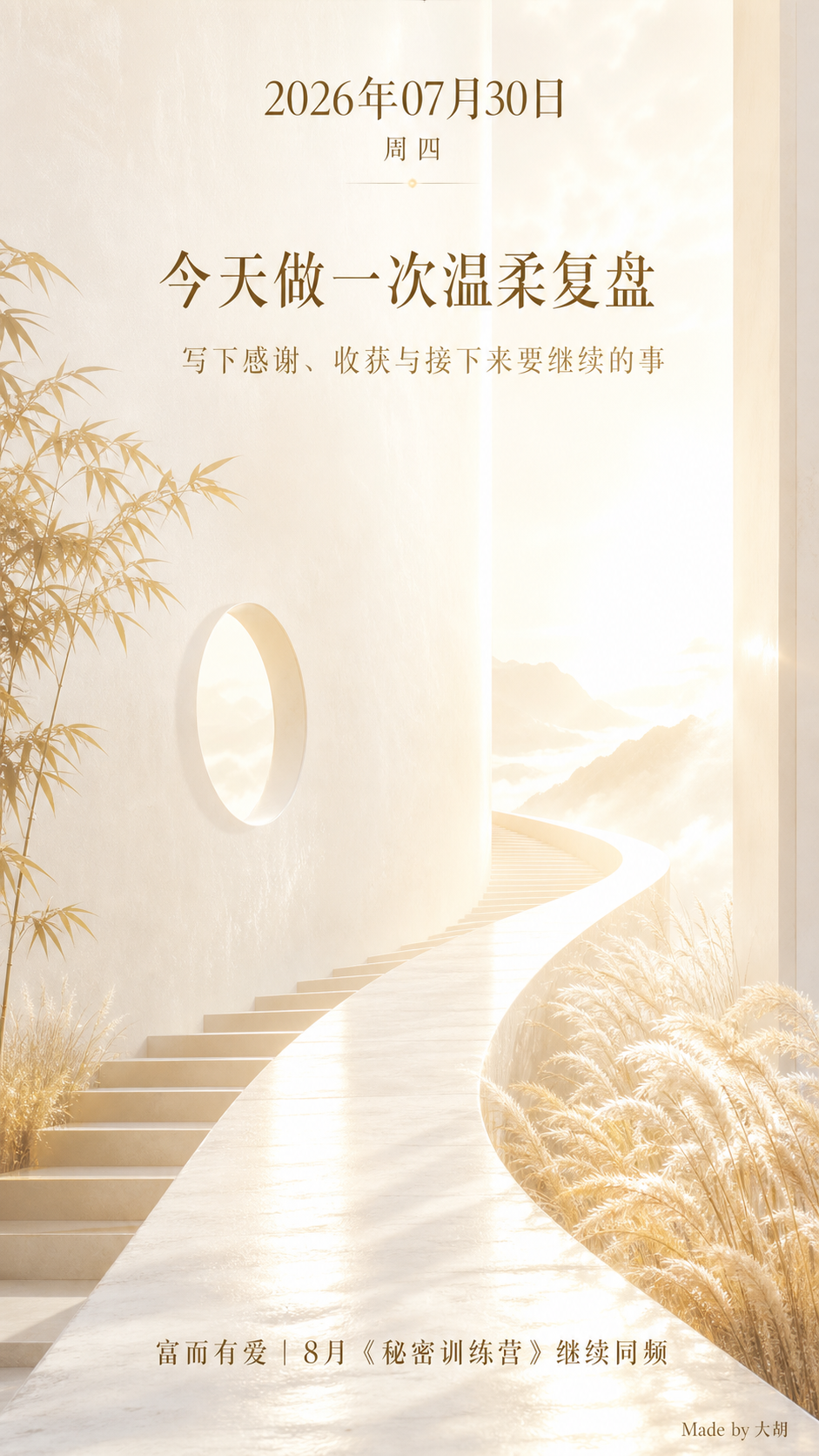 今天做一次温柔复盘
