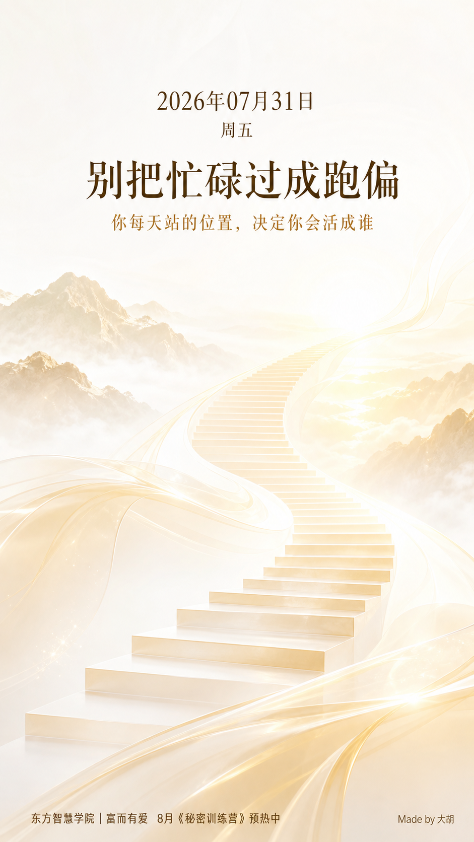别把忙碌过成跑偏