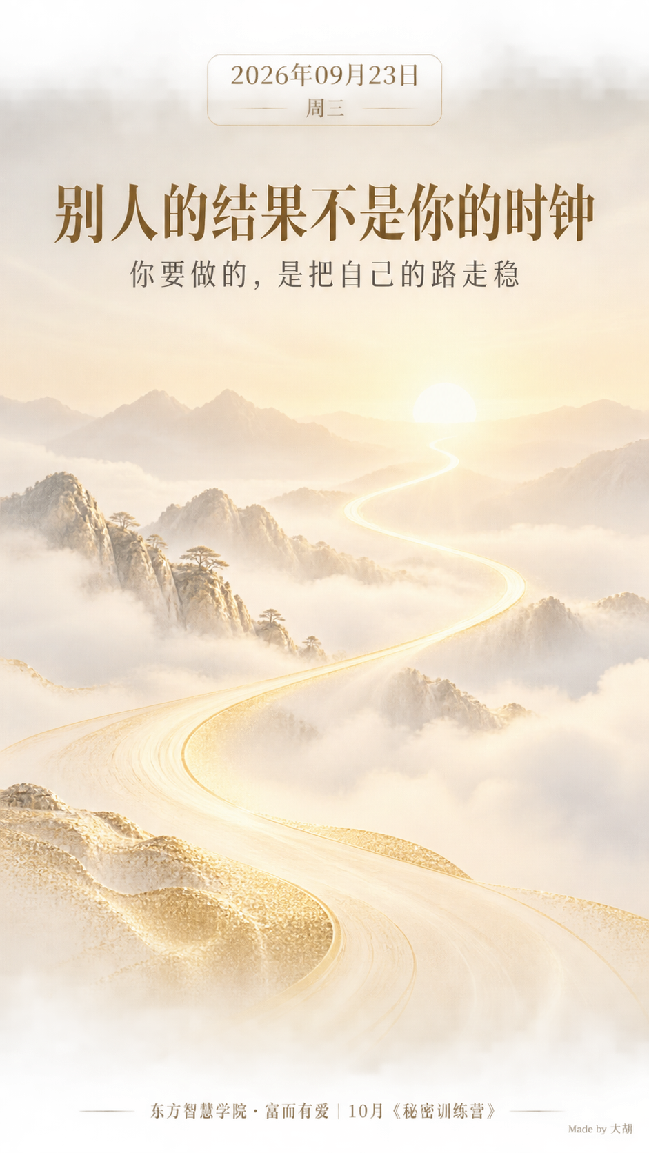 别人的结果不是你的时钟