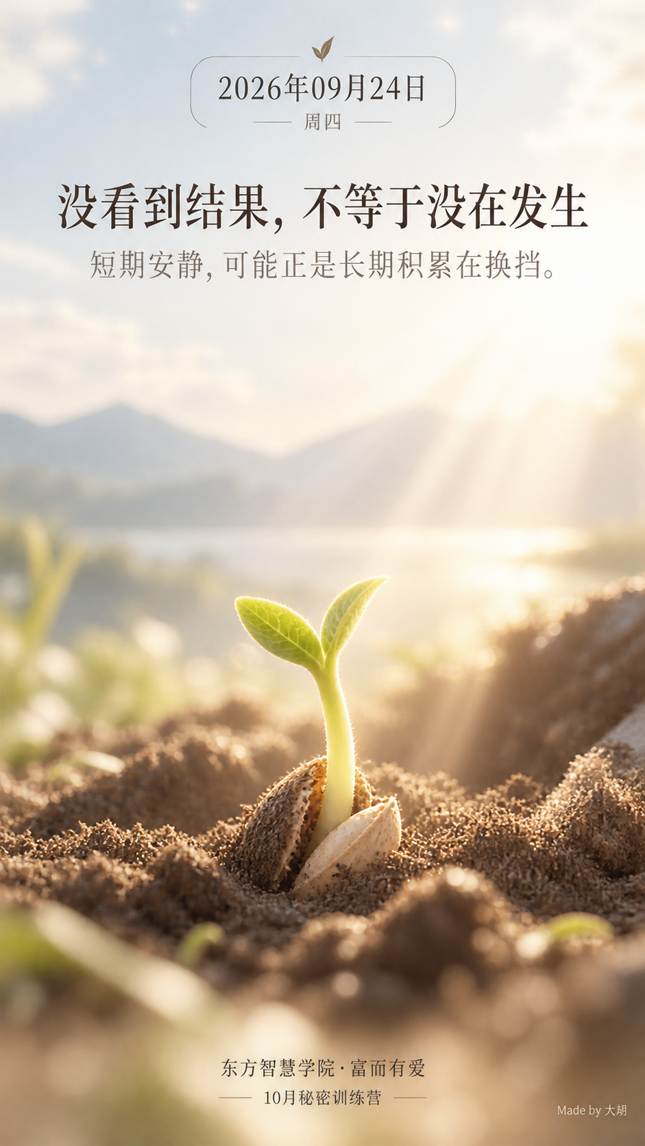 没看到结果，不等于没在发生