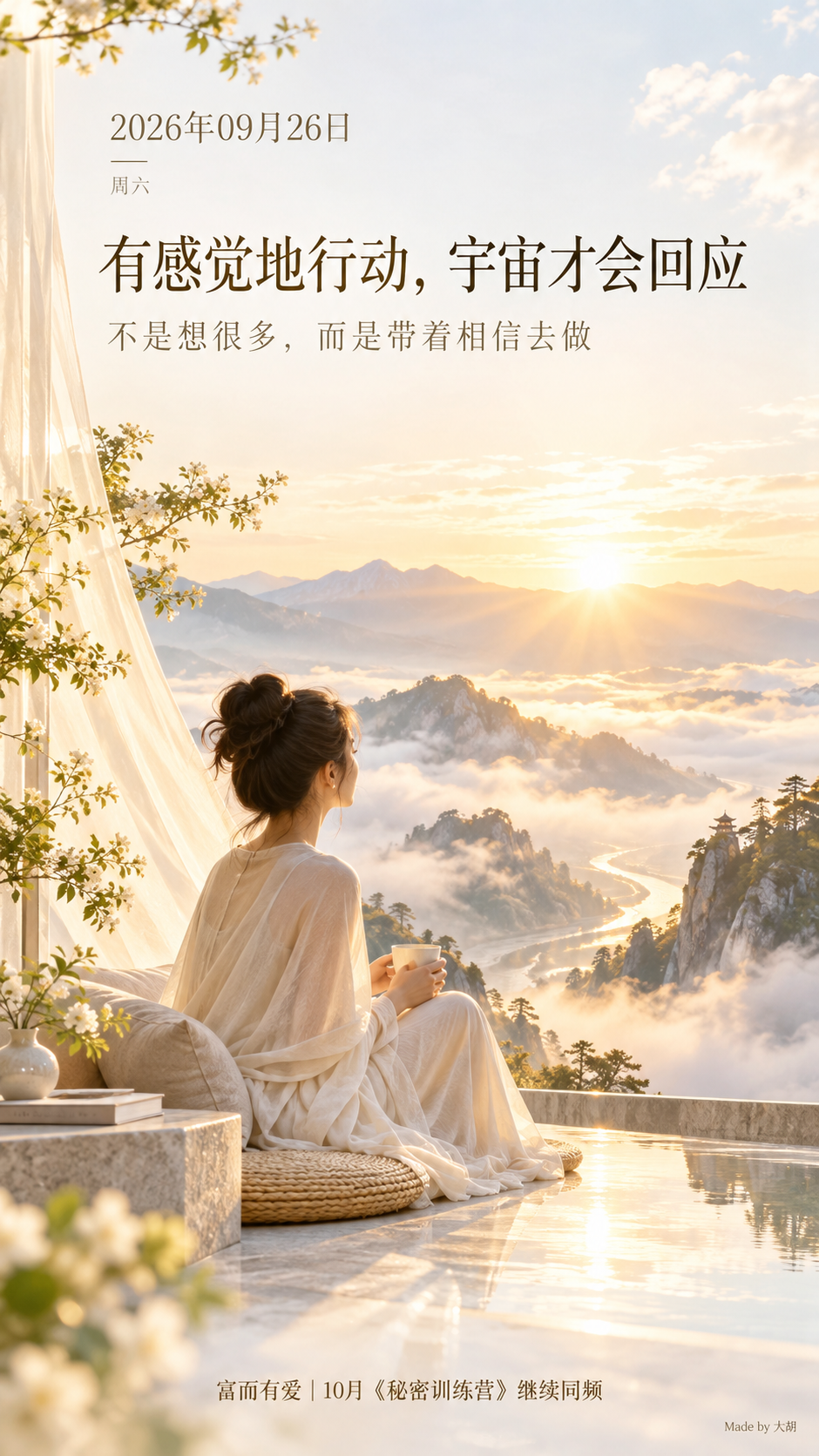 有感觉地行动，宇宙才会回应