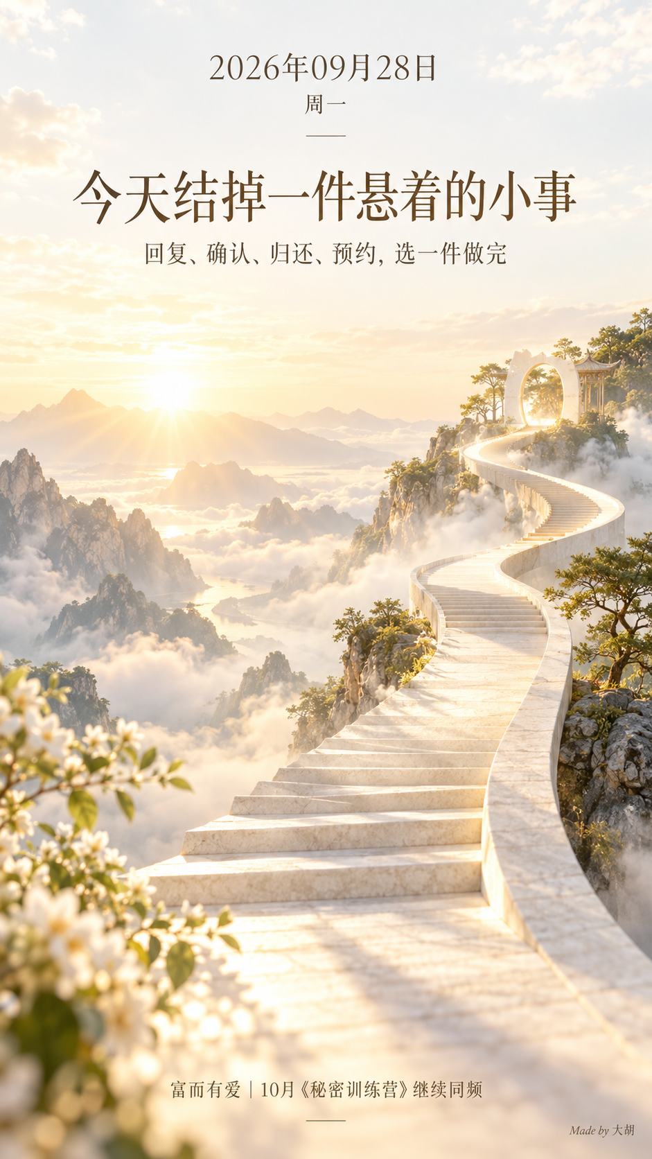 今天结掉一件悬着的小事